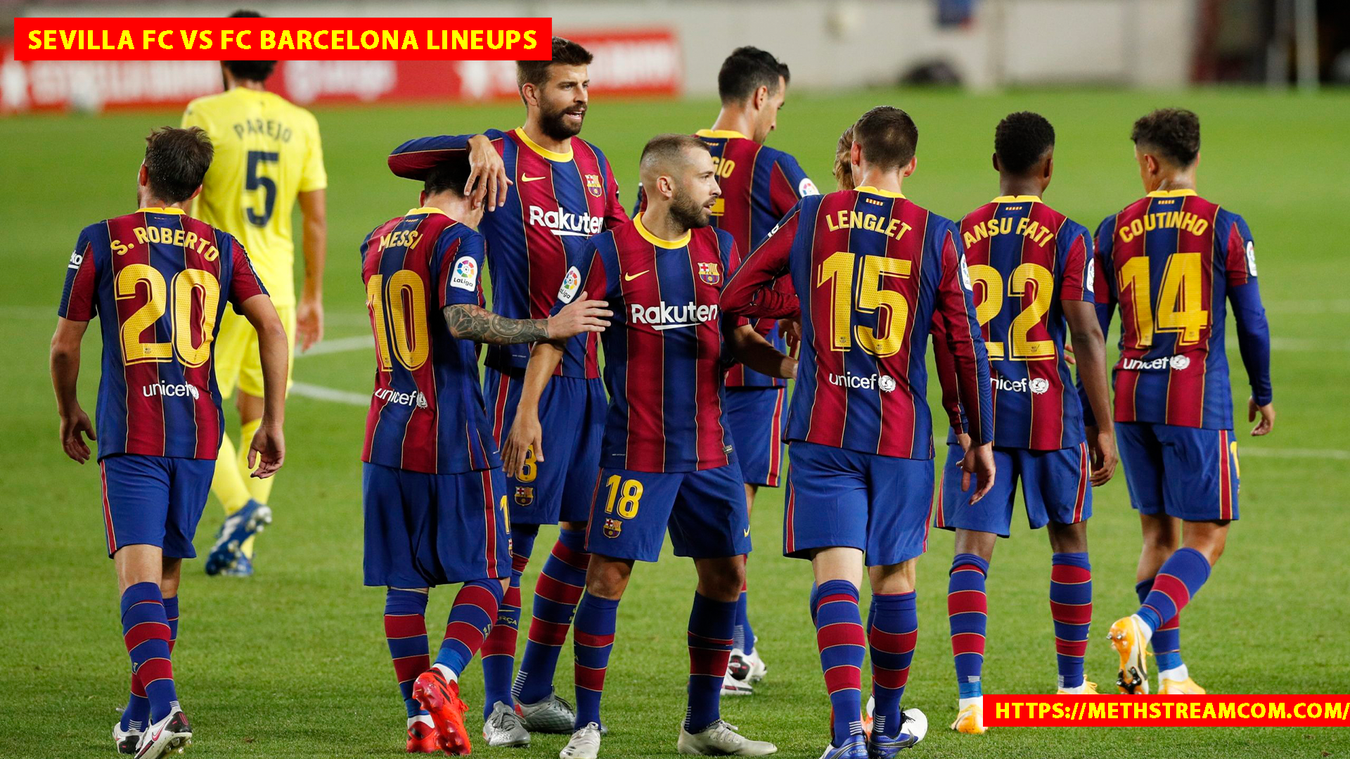 sevilla fc vs fc barcelona lineups